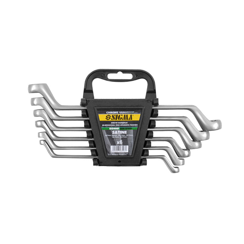 SIGMA Ключи накидные 6шт 6-17мм CrV satine (6010041)