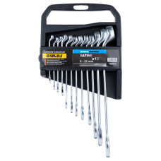 SIGMA Ключи рожково-накидные глубокие 12шт (7-15, 17, 19, 22мм) CrV polished (6010241)