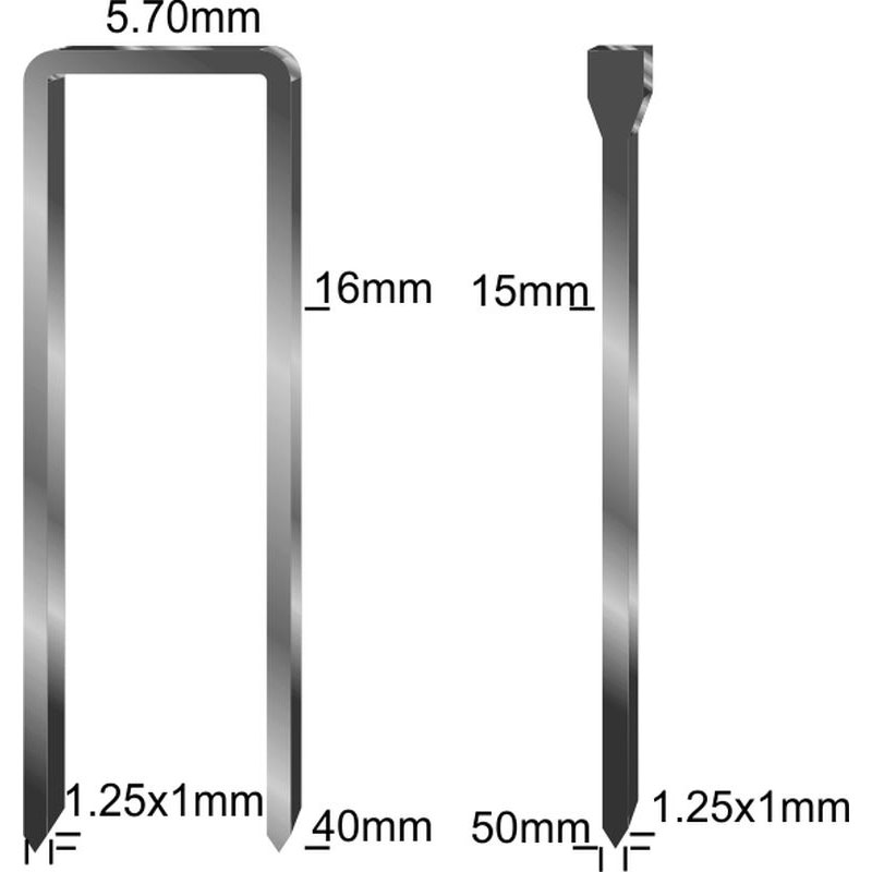 SIGMA Степлер пневматический комбинированный (скоба 5.7 (16-40) 1.25×1; гвоздь (15-50) 1.25×1) (6713311)