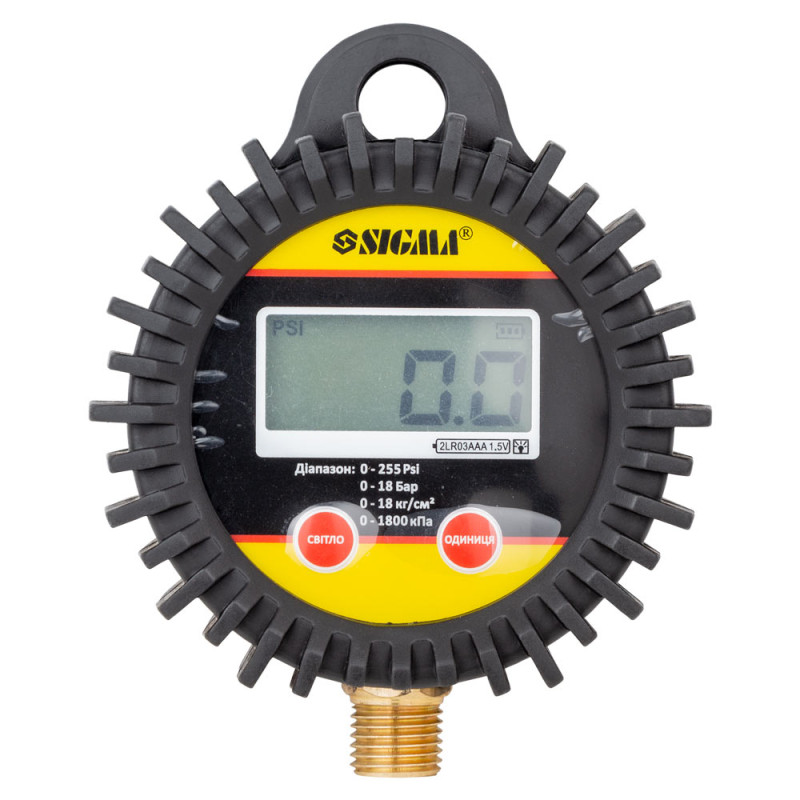 SIGMA Манометр цифровой радиальный Ø62мм, G1/4 (6833311)
