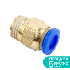 SIGMA Штуцер цанговый (прямой) Ø8мм МТ 1/4" (7026891) (5 шт)