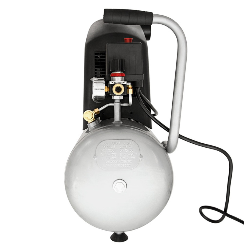 SIGMA Компрессор одноцилиндровый безмасляный 1.8кВт 245л/мин 8бар 24л (7042121)