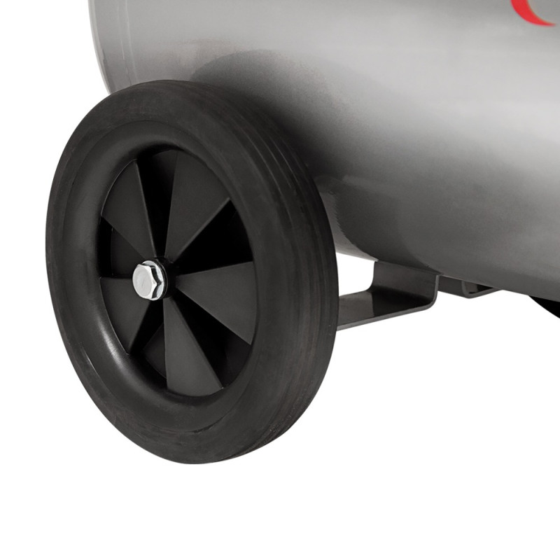 SIGMA Компрессор двухцилиндровый безмасляный 2.2кВт 365л/мин 8бар 50л (2 крана) (7042311)