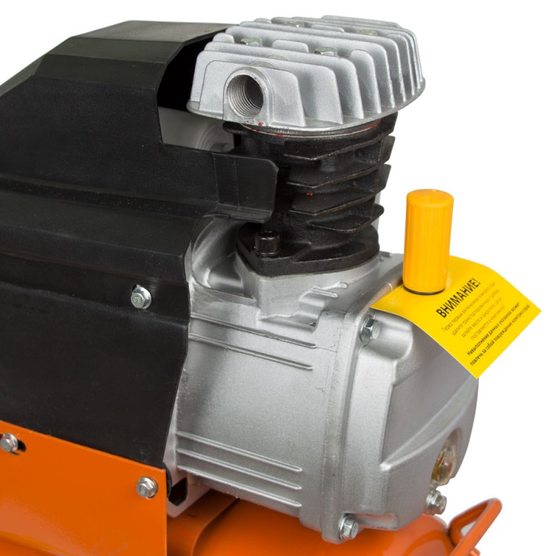 Grad Компрессор одноцилиндровый 1.5кВт 198л/мин 8бар 50л (2 крана) (7043545)