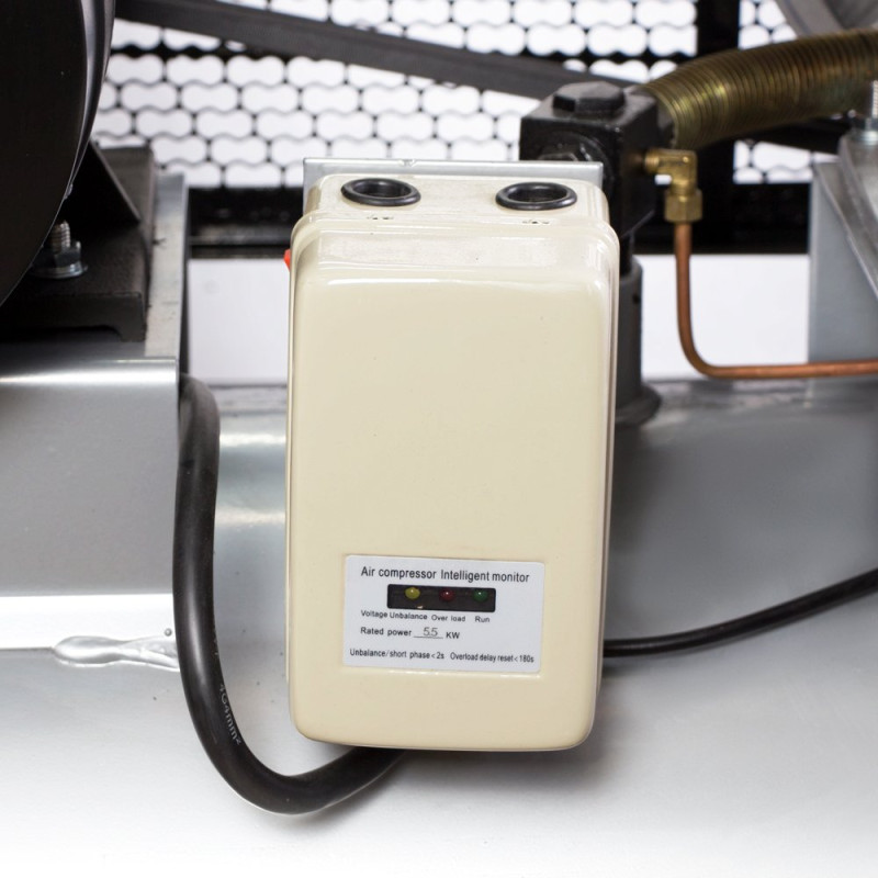 SIGMA Компрессор ременный трехцилиндровый 380В 5.5кВт 865л/мин 10бар 200л (7044761)