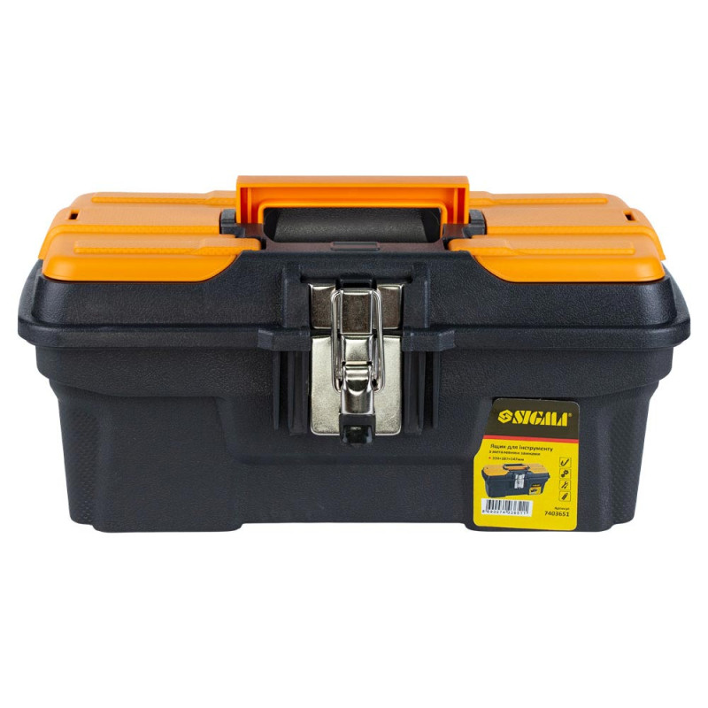 SIGMA Ящик для инструмента (металлические замки) 334×187×147мм (7403651)