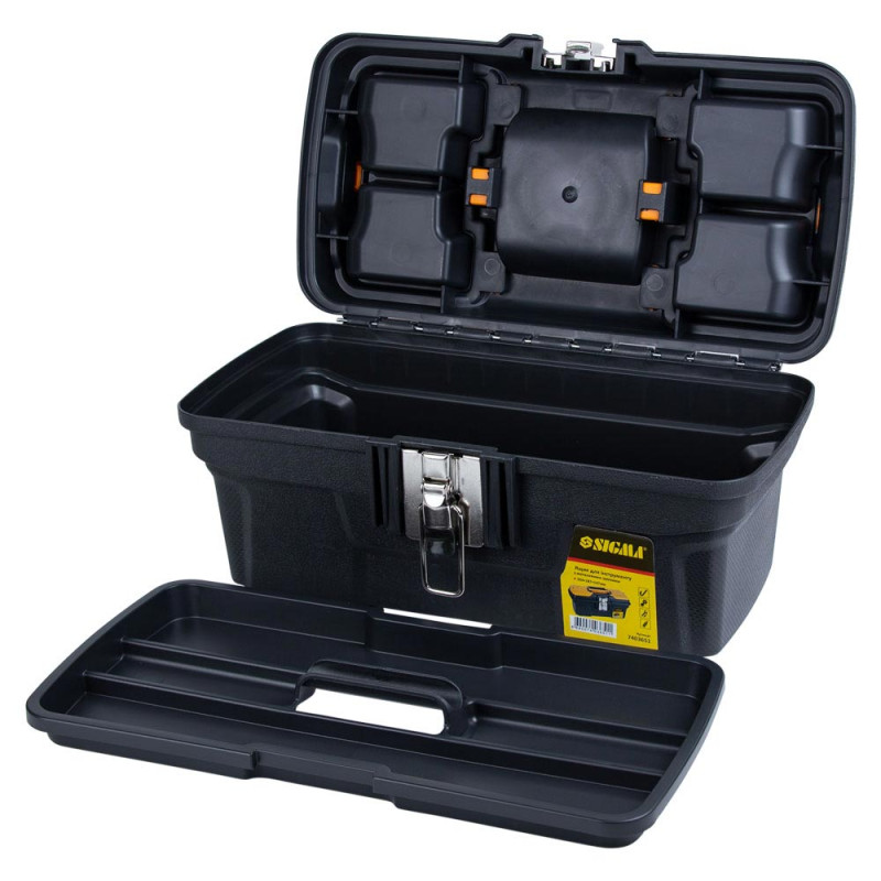 SIGMA Ящик для инструмента (металлические замки) 334×187×147мм (7403651)