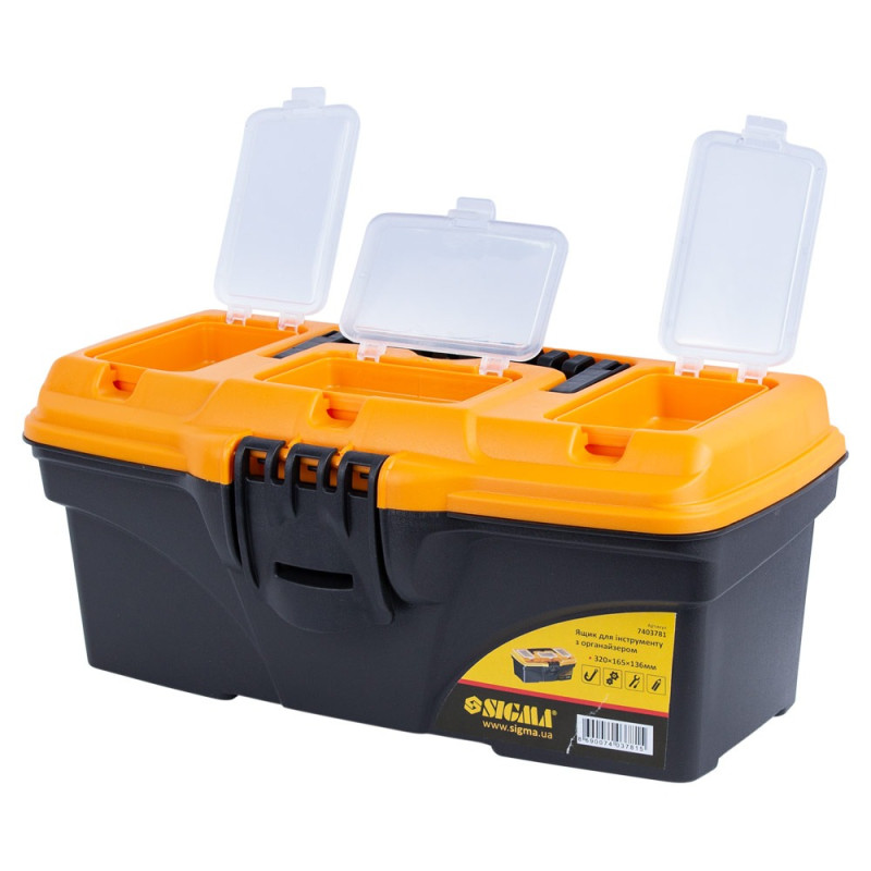 SIGMA Ящик для инструмента с органайзером 320×165×136мм (7403781)