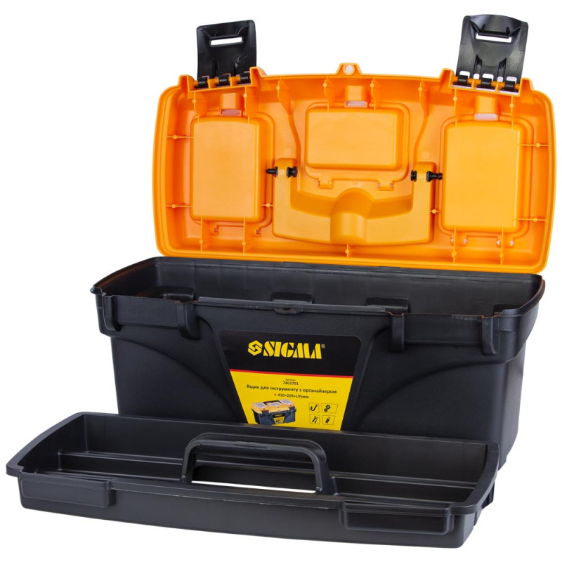 SIGMA Ящик для инструмента с органайзером 410×209×195мм (7403791)