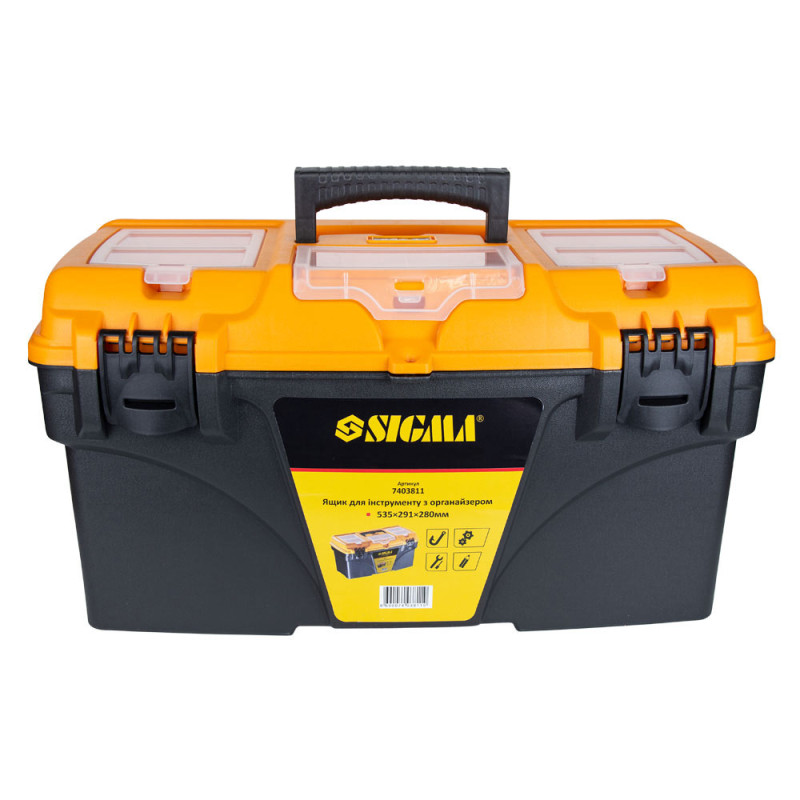 SIGMA Ящик для инструмента с органайзером 535×291×280мм (7403811)