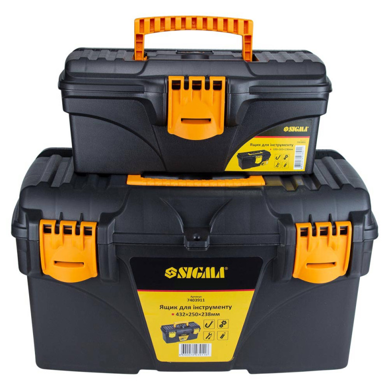 SIGMA Набор ящиков для инструмента 2в1 320×165×136мм, 432×250×238мм (7403871)