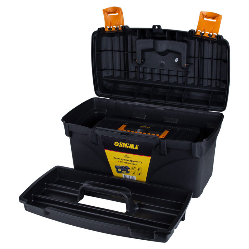SIGMA Набор ящиков для инструмента 2в1 320×165×136мм, 432×250×238мм (7403871)