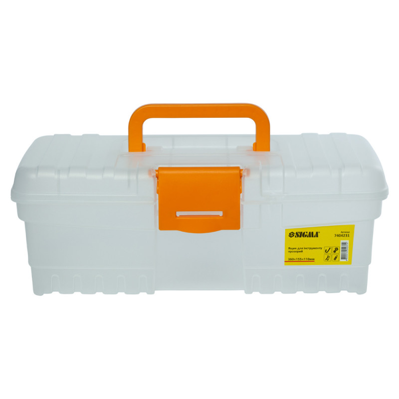 SIGMA Ящик для инструмента (прозрачный) 300×155×110мм (7404231)