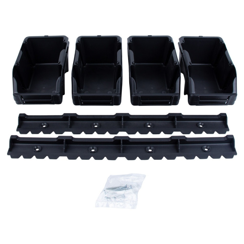 SIGMA Набор лотков для метизов 8шт с креплениями (черный) (7418371)