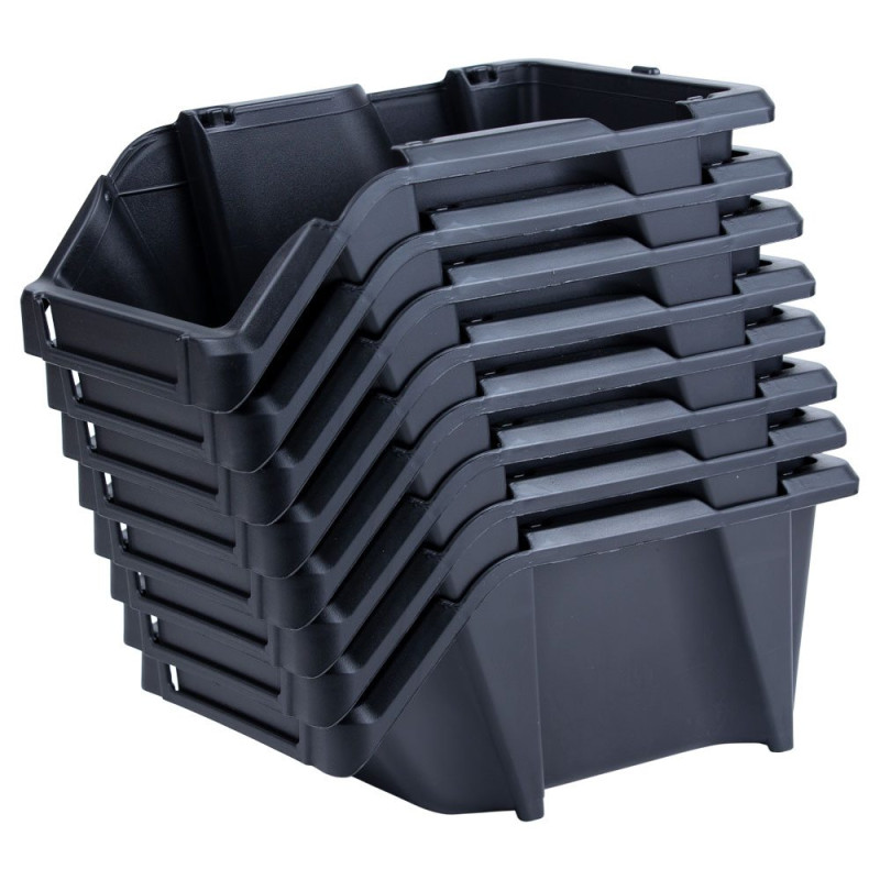 SIGMA Набор лотков для метизов 8шт с креплениями (черный) (7418371)