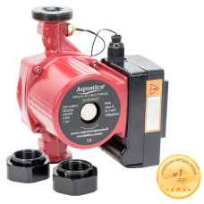 Aquatica Насос циркуляційний з термодатчиком 65Вт Hmax 4м Qmax 63л/хв Ø1½" 180мм+гайки Ø1" (774012)