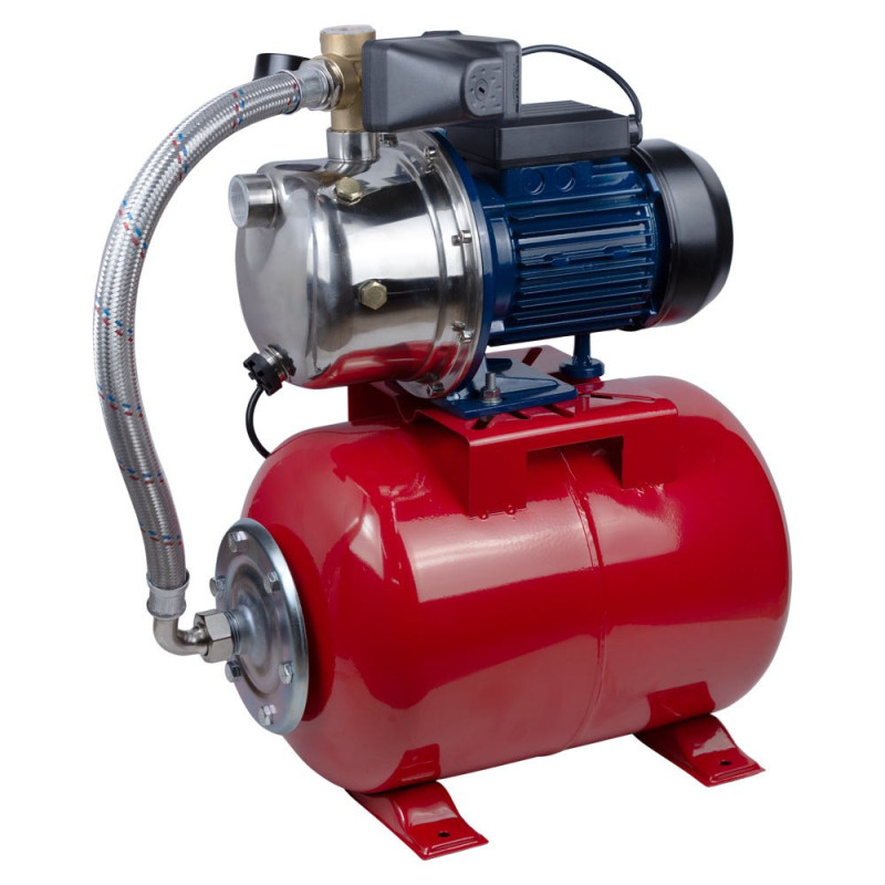 WETRON Станция 0.75кВт Hmax 42м Qmax 50л/мин (самовсасывающий насос нерж) 24л Украина JETS60A5 (775052/24)