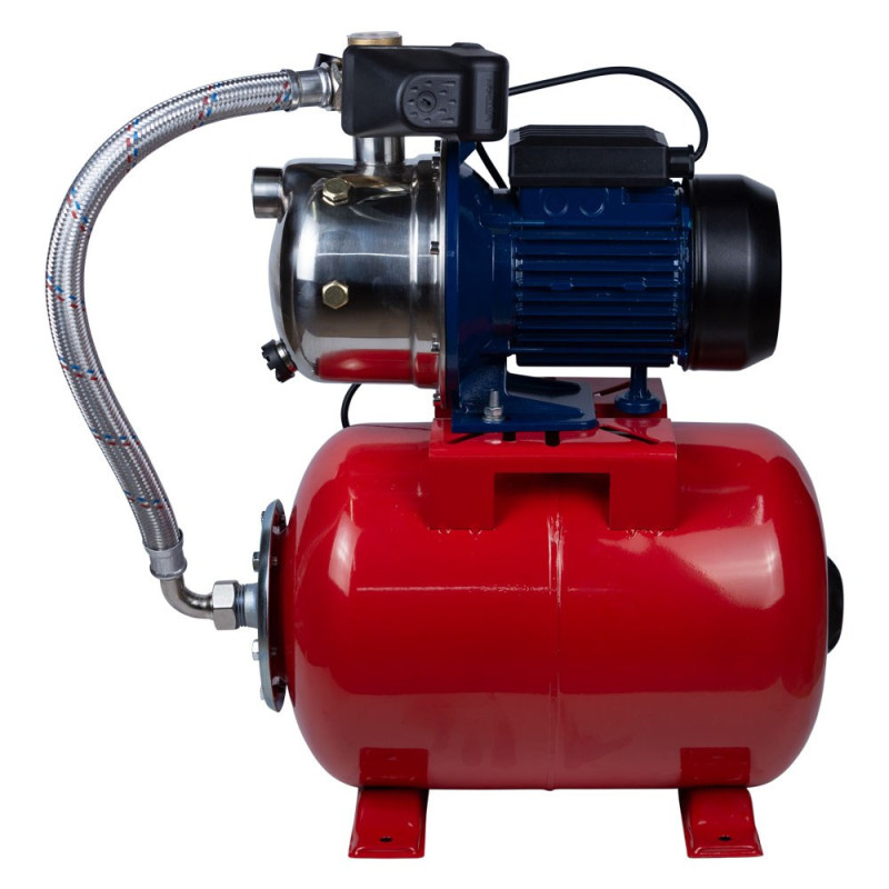 WETRON Станция 0.75кВт Hmax 42м Qmax 50л/мин (самовсасывающий насос нерж) 24л Украина JETS60A5 (775052/24)