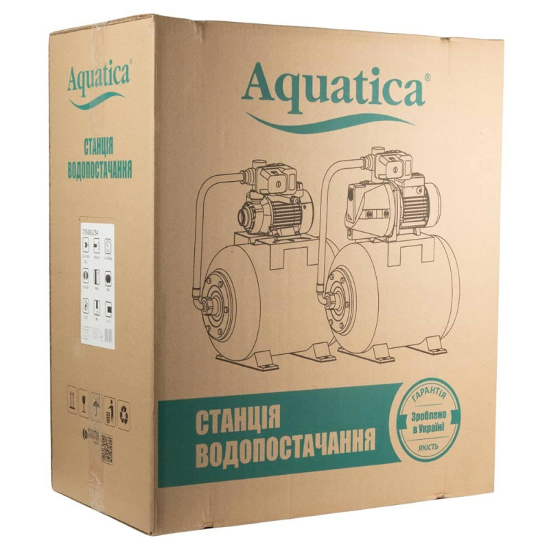 Aquatica Станція 0.37кВт Hmax 40м Qmax 40л/хв (вихровий насос) 24л Україна (775061/24)