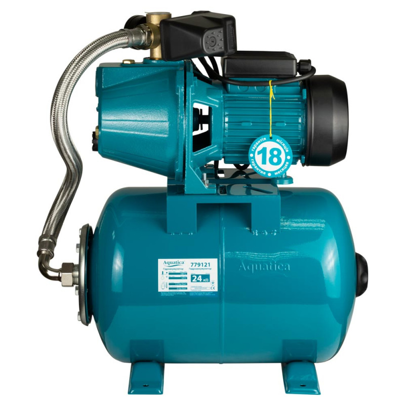 Aquatica Станція 1.1кВт Hmax 55м Qmax 60л/хв (самовсмоктуючий насос) 24л Україна (775093/24)