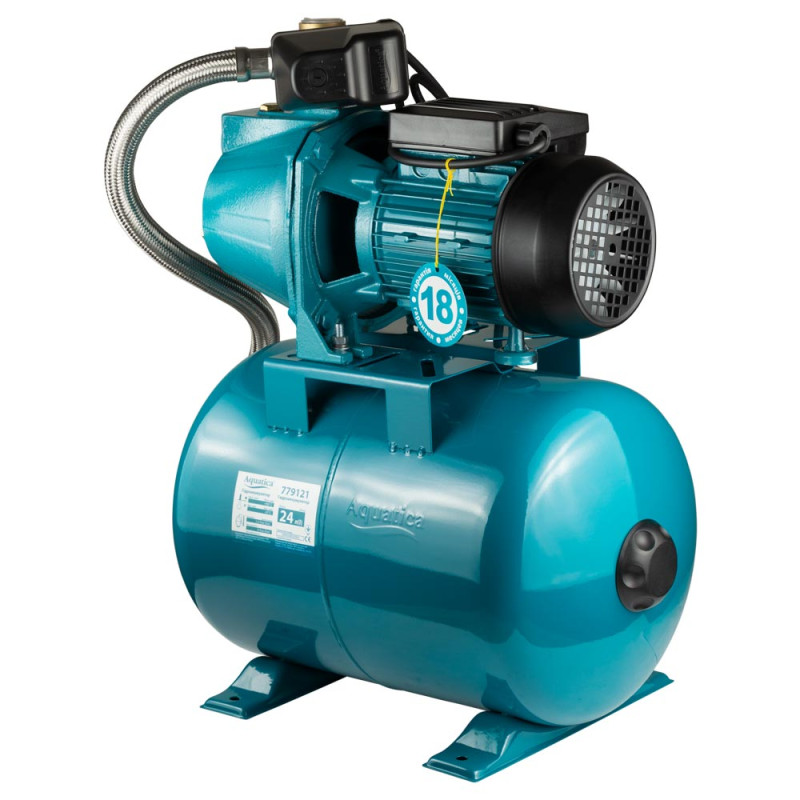 Aquatica Станція 1.1кВт Hmax 55м Qmax 60л/хв (самовсмоктуючий насос) 24л Україна (775093/24)