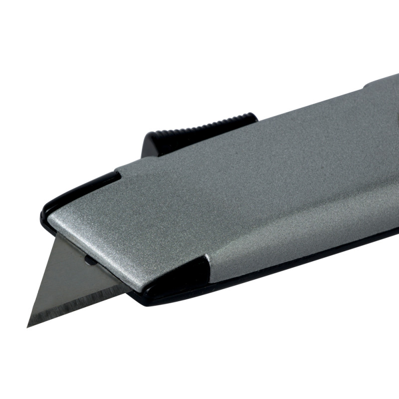 SIGMA Нож строительный (металлический корпус) лезвие трапеция автовозврата лезвия (8212061)