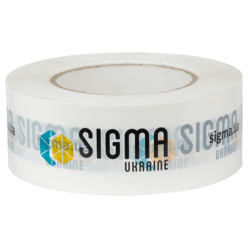 SIGMA Скотч упаковочный 200м UKRAINE (8401641) (6 шт)