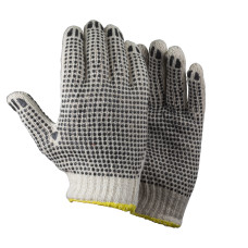 SIGMA Перчатки трикотажные с точечным ПВХ покрытием р9 (двухсторонние, манжет) (9442321)