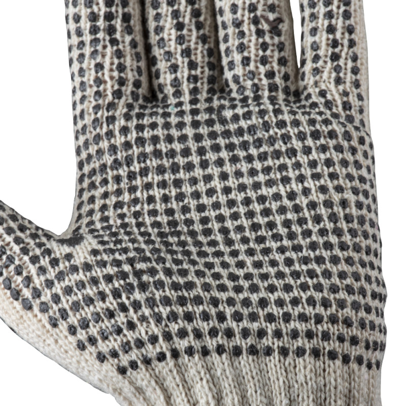 SIGMA Перчатки трикотажные с точечным ПВХ покрытием р9 (двухсторонние, манжет) (9442321)