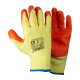 SIGMA Перчатки трикотажные с частичным латексным покрытием кринкл р9 эконом (оранж, манжет) (9445411)