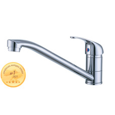 AQUATICA Змішувач IG Ø35 для кухні излив прямий 223мм на шпильці IG-2B249C (9709100)
