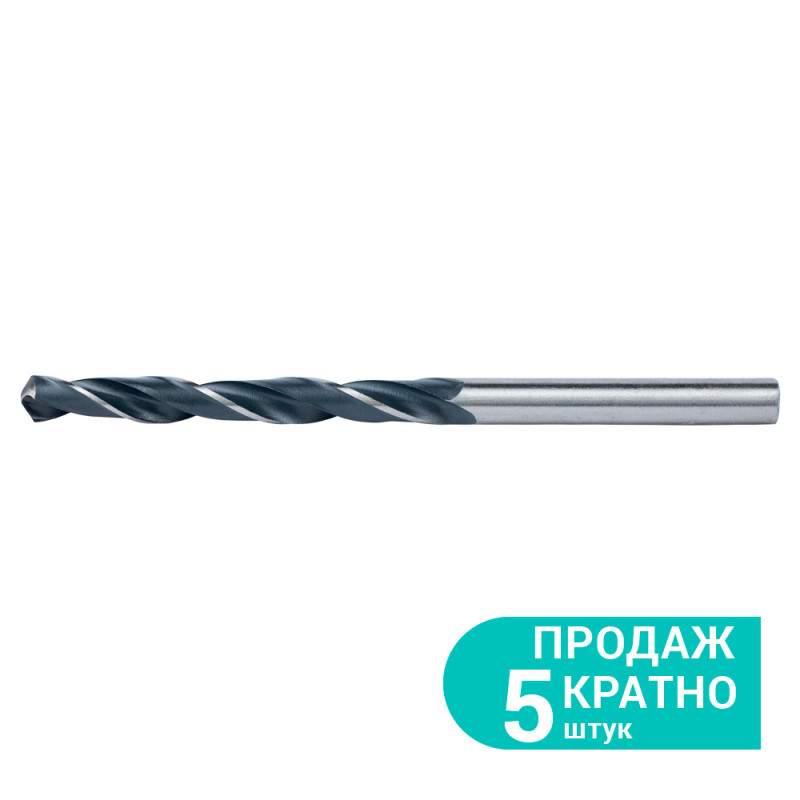 SIGMA Сверло по металлу hss воронено-полированное 6.9мм Р6М5К5 (1020691) (5 шт)