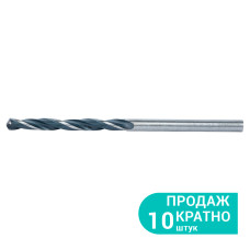 SIGMA Сверло по металлу HSS воронено-полированное Р6АМ5 Ø3.7мм (1120371) (10 шт)