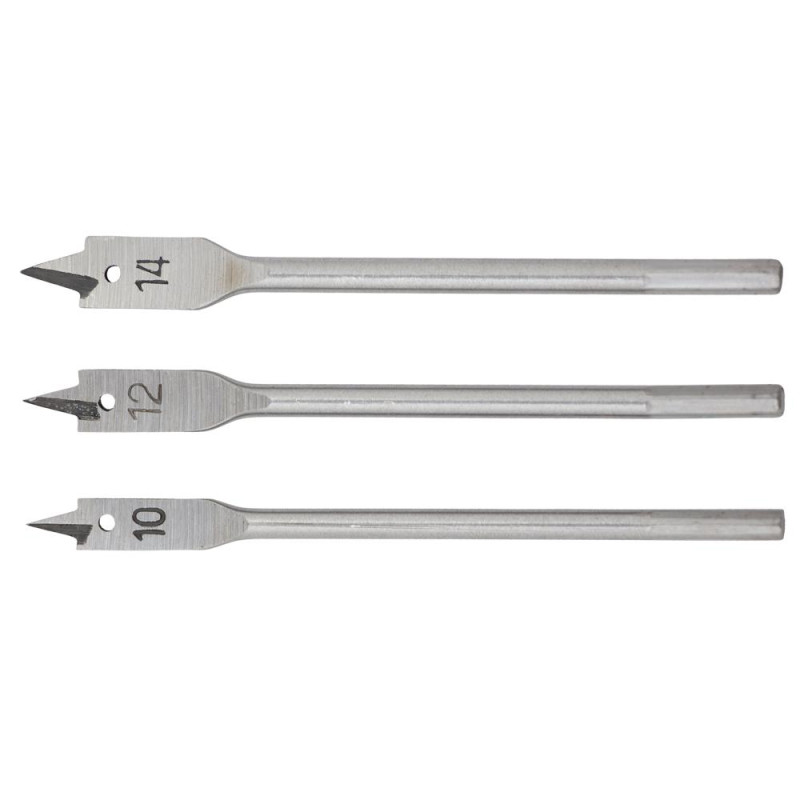 Grad Набор сверл по дереву перьевых 3шт (Ø10, 12, 14мм; длина 150мм) (1314615)