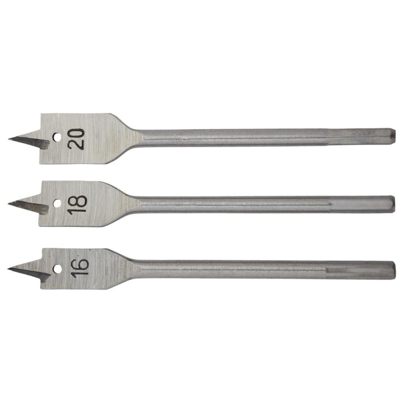 Grad Набор сверл по дереву перьевых 3шт Ø16, 18, 20мм (1314625)