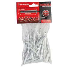 SIGMA Заклепки алюминиевые Premium 4.8×28мм 50шт (2611701)