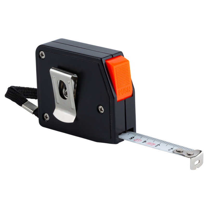 Grad Рулетка с автостопом 2м×13мм (черная) (3816025)