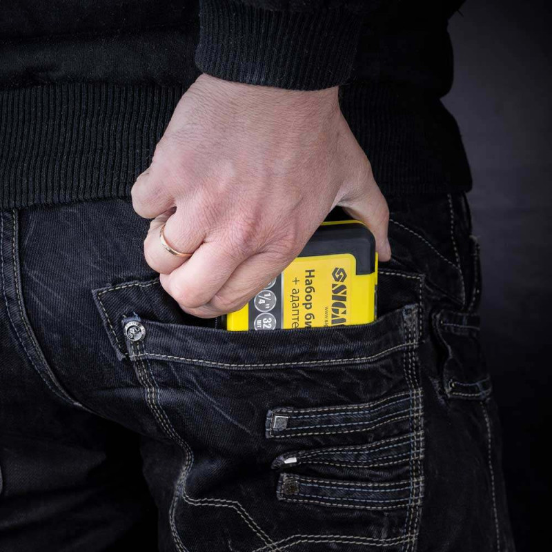 SIGMA Набор бит + адаптер 32шт S2 Chrome (кейс) (4013811)