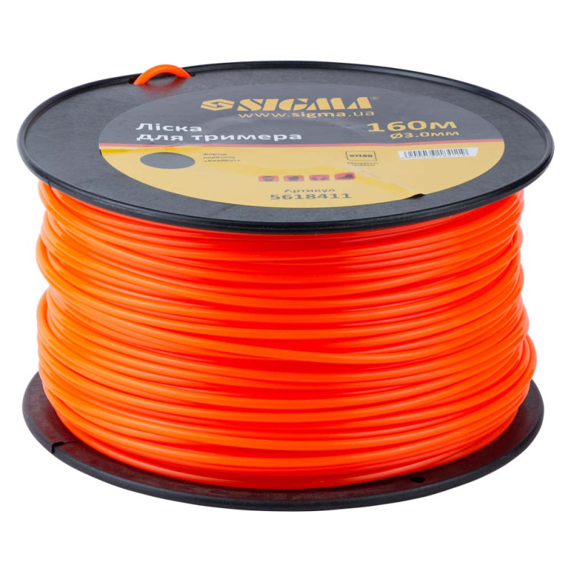 SIGMA Леска для триммера круг Ø3.0мм 160м катушка (5618411)