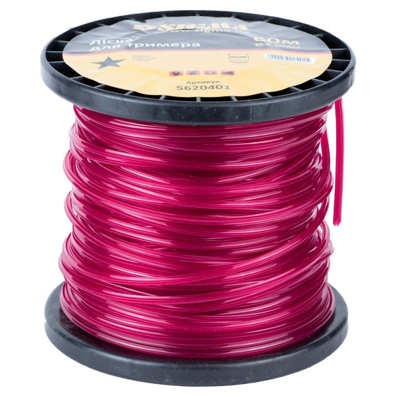 SIGMA Леска для триммера звезда Ø3.0мм 60м катушка (5620401)