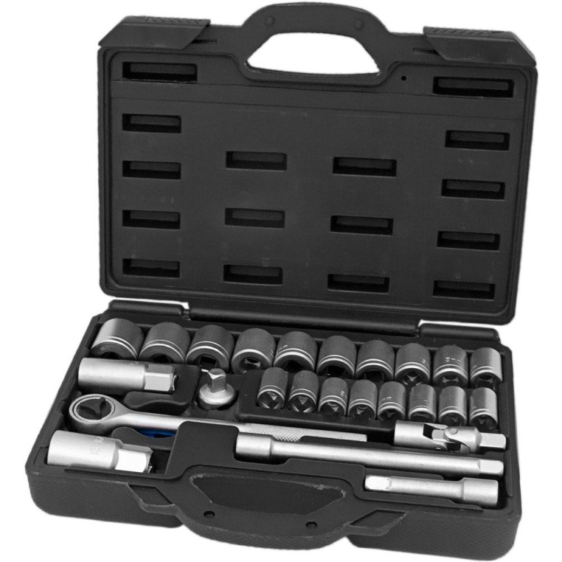 Grad Набор торцевых насадок 3/8" в кейсе 25шт (6003085)