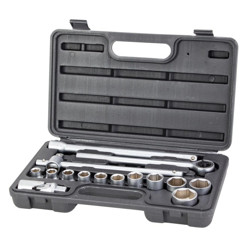 Grad Набор торцевых насадок 1/2"+ аксессуары 16шт (кейс) (6003125)