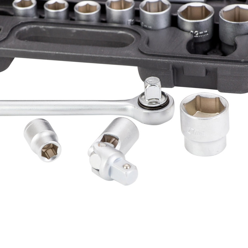 Grad Набор торцевых насадок 1/2"+ аксессуары 16шт (кейс) (6003125)