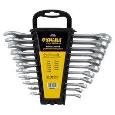 SIGMA Ключи рожково-накидные 11шт 7-19мм CrV satine (6010151)