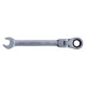SIGMA Ключ рожково-накидной трещоточный с шарниром 12мм CrV satine (6022621)