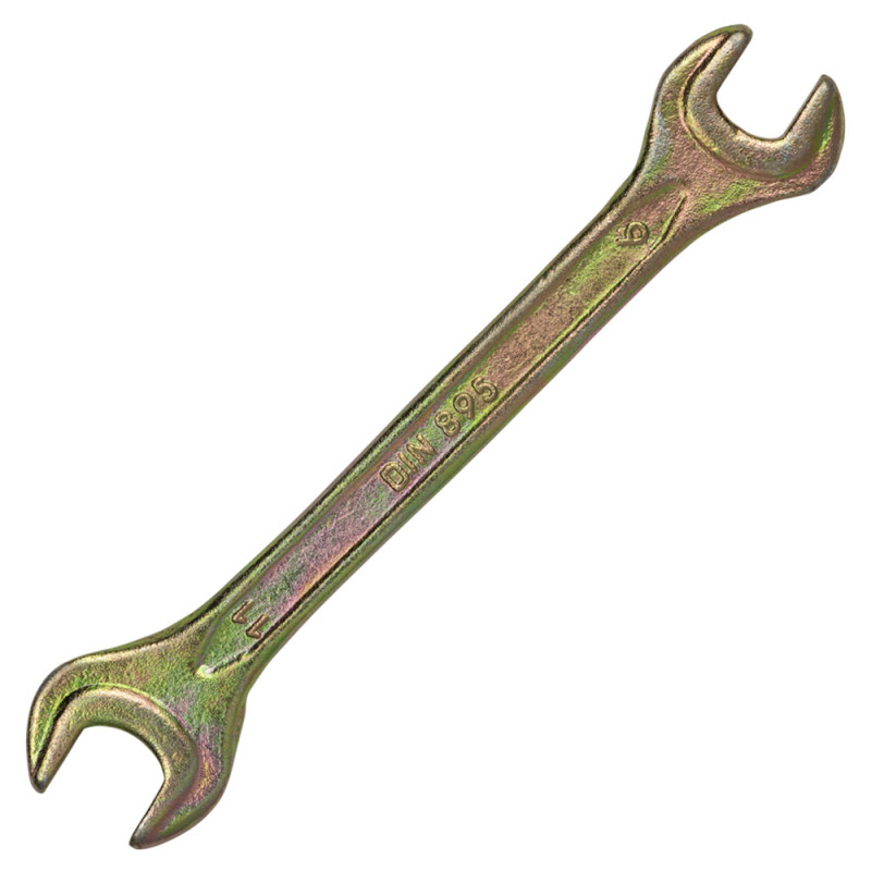 SIGMA Ключ рожковый 9×11мм желтый цинк (6025111)