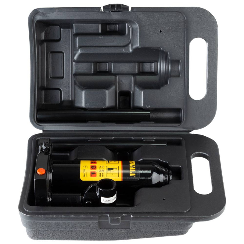 SIGMA Домкрат гидравлический бутылочный 3т H 193-373мм (кейс) (6102031)