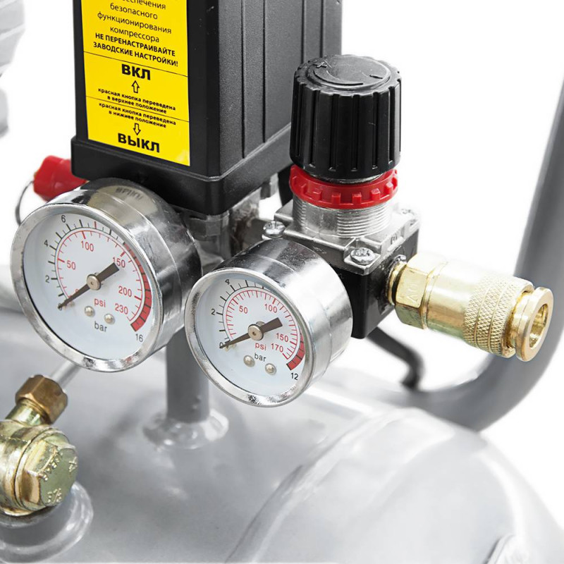 SIGMA Компрессор двухцилиндровый 2.2кВт 412л/мин 8бар 50л (7043711)