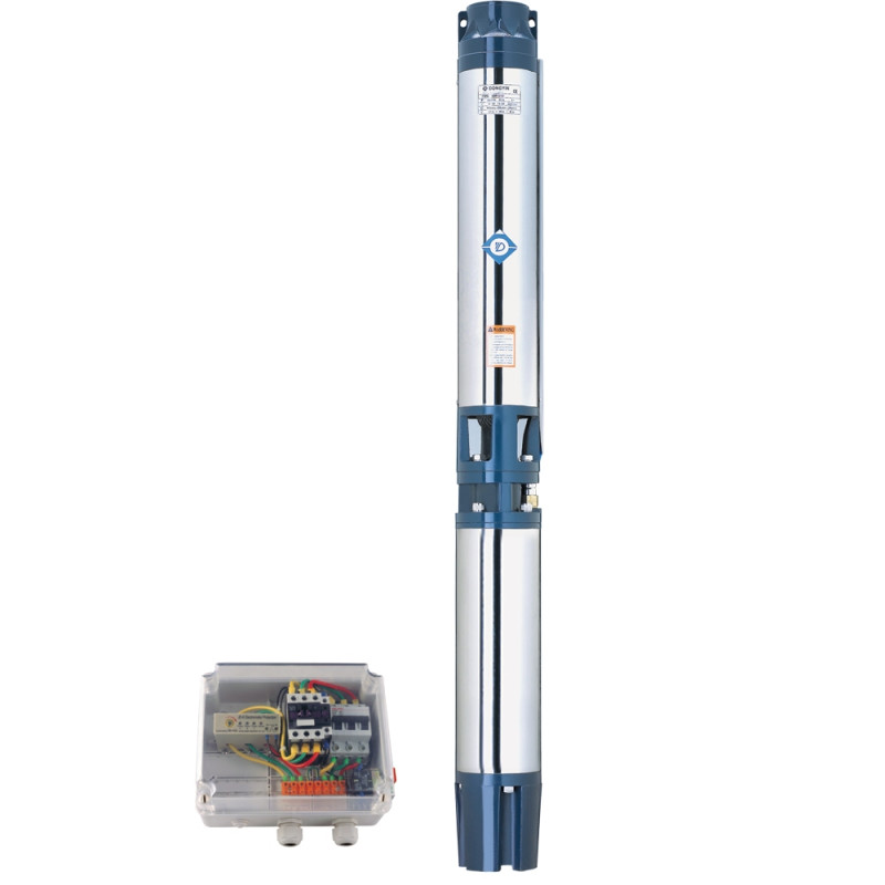 Dongyin Насос скважинный центробежный 380В 7.5кВт H 104(58)м Q 665(500)л/мин Ø151мм AQUATICA () 6SR30/7 (7776453)