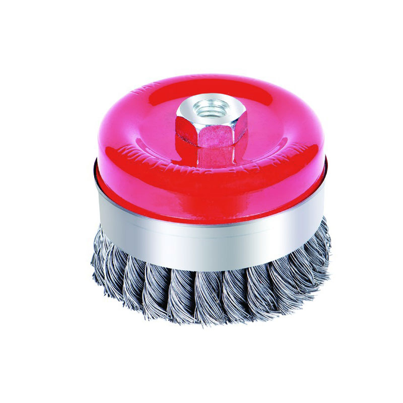 SIGMA Щетка проволочная чашевидная усиленная Ø125мм М14×2мм (стальная крученая) (9027121)